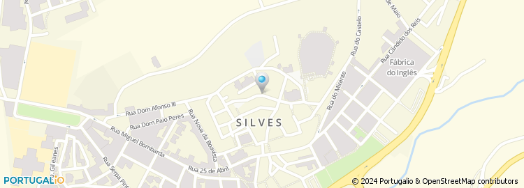 Mapa de Santa Casa da Miser. de Silves