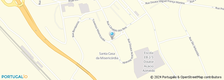Mapa de Santa Casa da Misericordia Concelho de Oliveira do Bairro