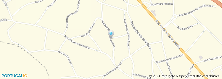 Mapa de Rua Bartolomeu Perestrelo