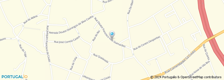 Mapa de Rua Doutor Francisco Vale Guimarães