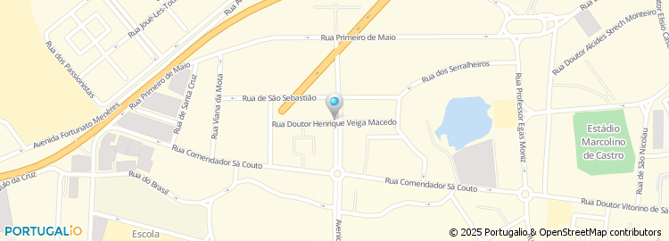 Mapa de Rua Doutor Henrique Veiga Macedo