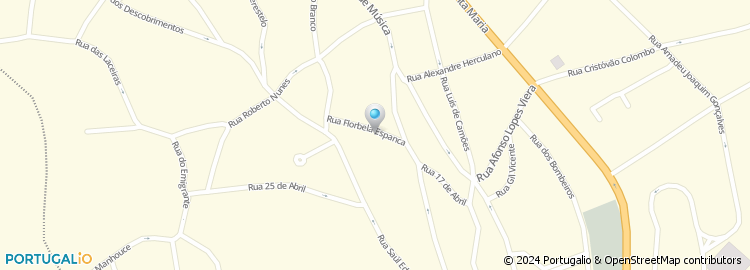 Mapa de Rua Florbela Espanca