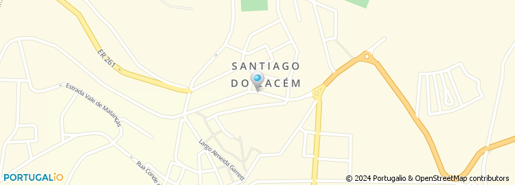 Mapa de Apartado 100, Santiago do Cacém