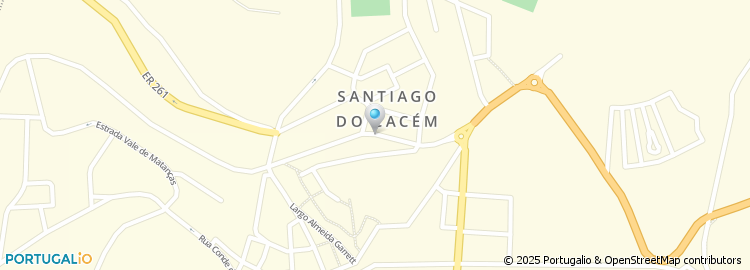 Mapa de Apartado 208, Santiago do Cacém