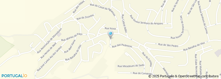 Mapa de Rua da Pedreira