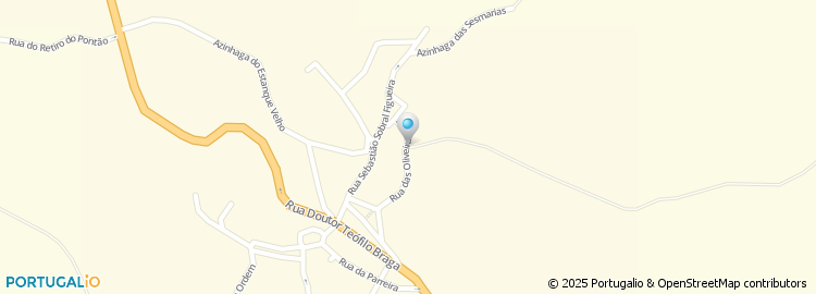 Mapa de Rua das Oliveiras