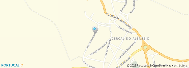 Mapa de Rua do Cerro da Ordem