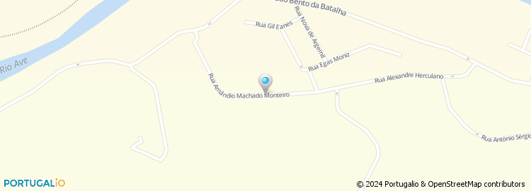 Mapa de Rua Amândio Machado Monteiro