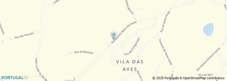 Mapa de Rua António Abreu Machado