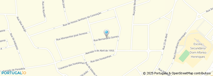 Mapa de Rua Bernardino Gomes