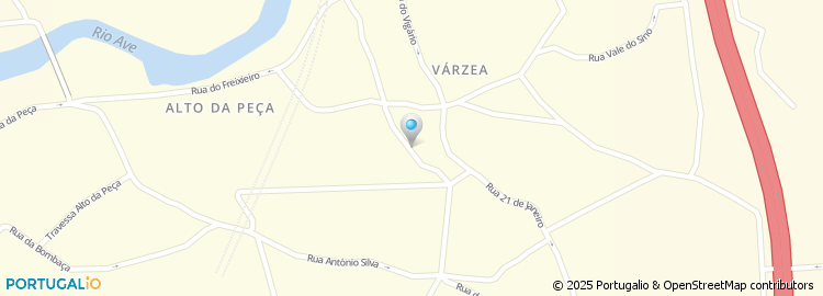 Mapa de Rua da Várzea