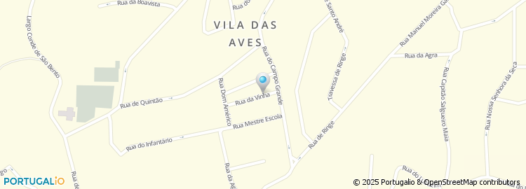 Mapa de Rua da Vinha