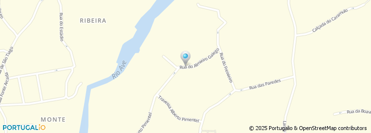 Mapa de Rua do Amieiro Galego