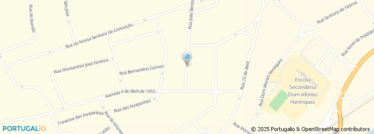 Mapa de Rua do Bombeiro Voluntário
