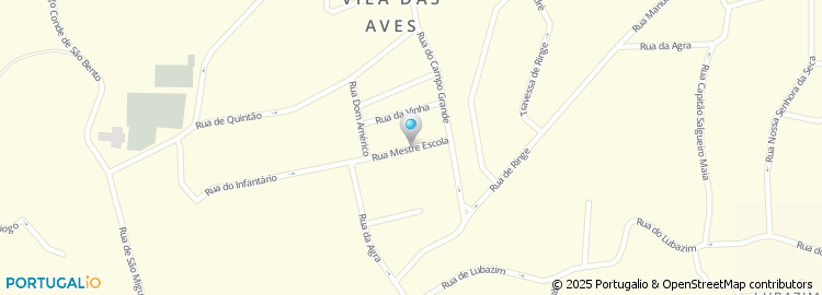 Mapa de Rua do Mestre Escola