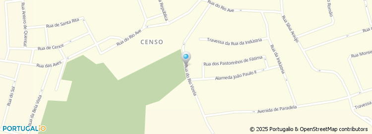 Mapa de Rua do Rio Vizela