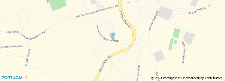 Mapa de Rua Infante Dom Henrique