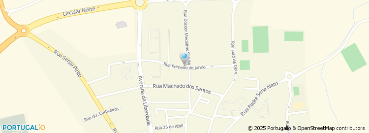 Mapa de Rua 1 de Junho