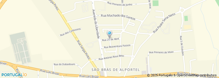 Mapa de Rua 25 de Abril