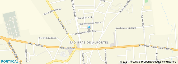 Mapa de Rua António Rosa Brito