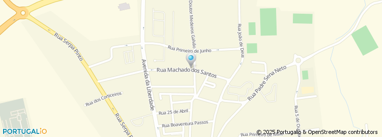 Mapa de Rua Machado dos Santos