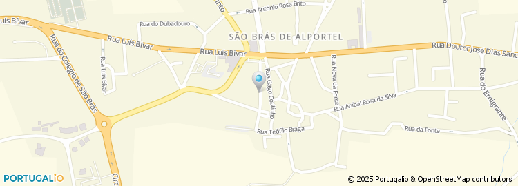 Mapa de Rua Teófilo Braga