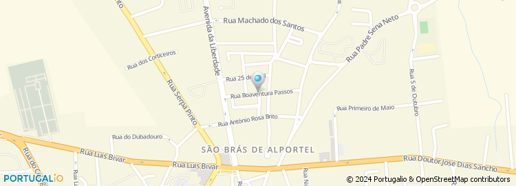 Mapa de Rua Boaventura Passos