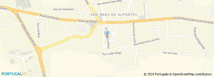 Mapa de Rua Gago Coutinho