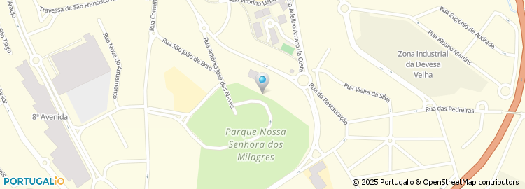 Mapa de Parque de Nossa Senhora dos Milagres