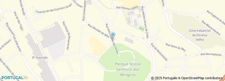 Mapa de Rua António José das Neves