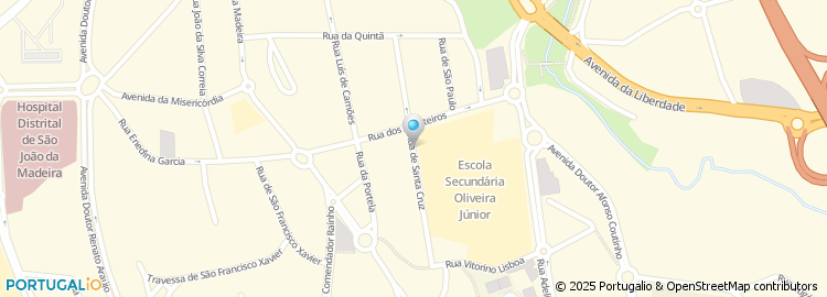 Mapa de Rua de Santa Cruz