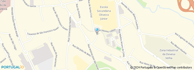 Mapa de Rua Vitorino Lisboa