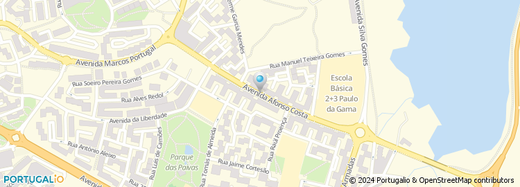 Mapa de Avenida Afonso Costa