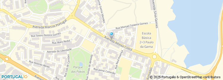 Mapa de Avenida Afonso Costa