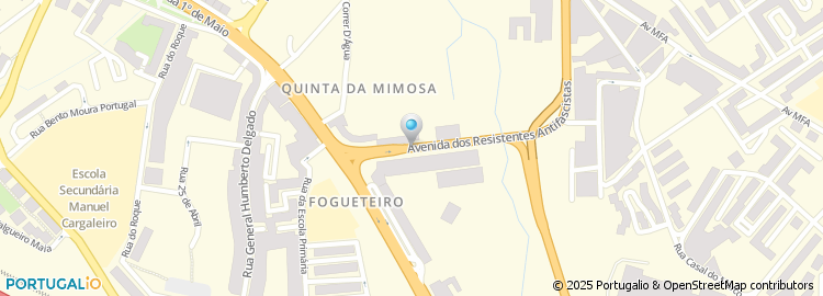 Mapa de Avenida dos Resistentes Antifascistas