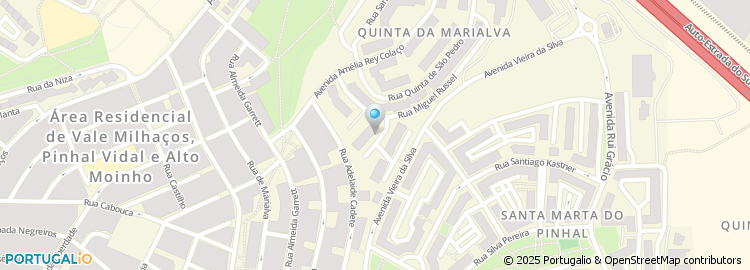 Mapa de Praceta Quinta da Marialva