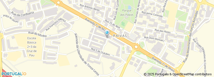 Mapa de Rua Almeida Garrett