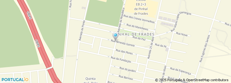 Mapa de Rua Almeida Garrett