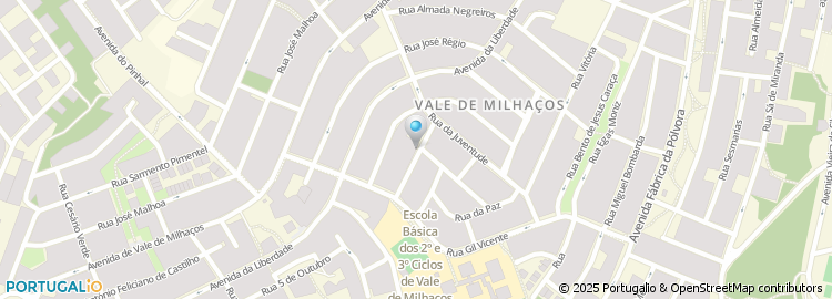 Mapa de Rua Aquilino Ribeiro