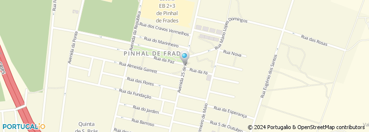 Mapa de Rua Cândido Pinto