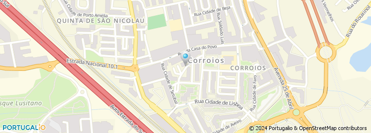 Mapa de Rua Cidade de Castelo Branco