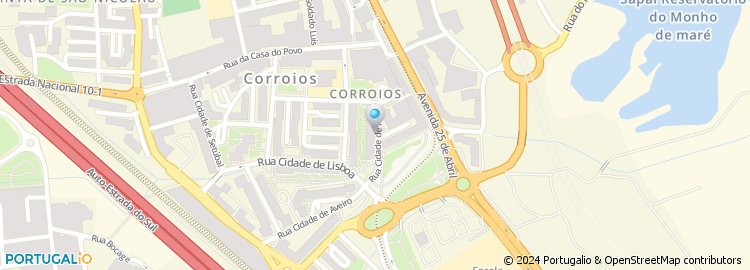 Mapa de Rua da Cidade de Faro