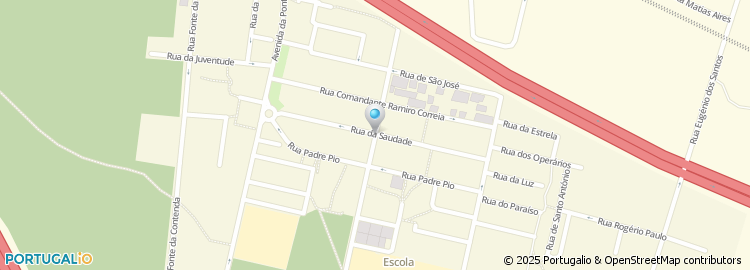 Mapa de Rua da Saudade