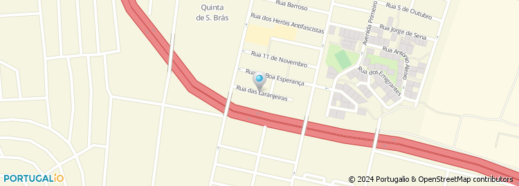Mapa de Rua das Laranjeiras