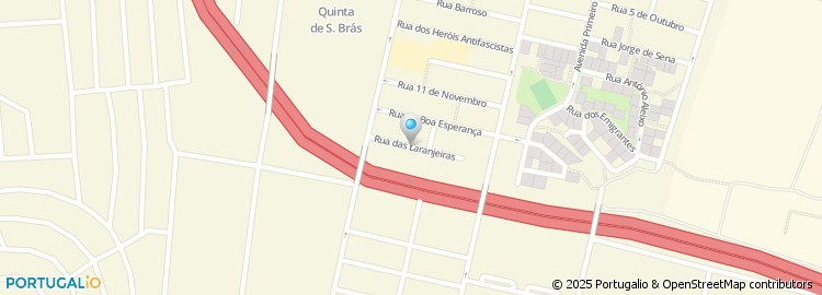 Mapa de Rua das Laranjeiras