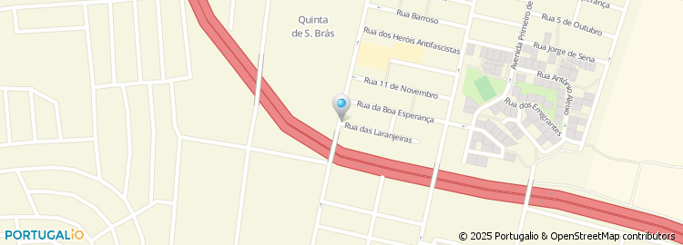 Mapa de Rua das Laranjeiras