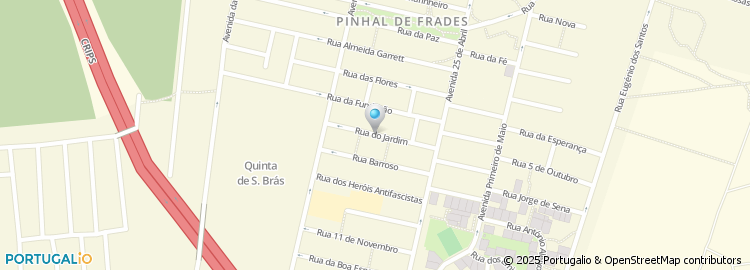 Mapa de Rua do Jardim