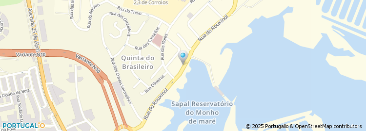 Mapa de Rua do Rouxinol