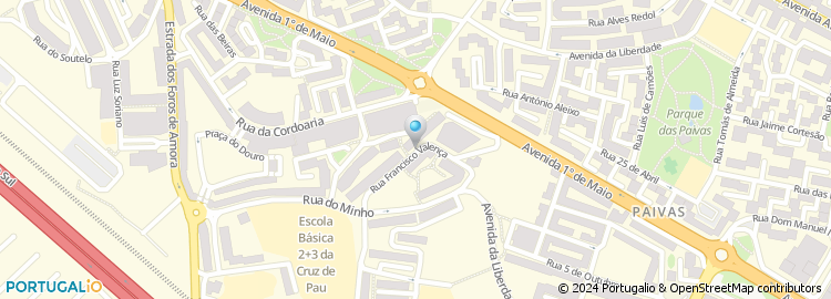 Mapa de Rua Francisco Valença