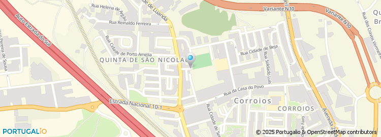 Mapa de Rua Ginásio Clube de Corroios